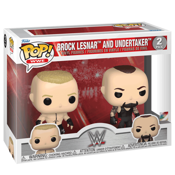 FUNKO POP! - Sports - Wrestling WWE Brock Lesnar and Undertaker #2er Pack